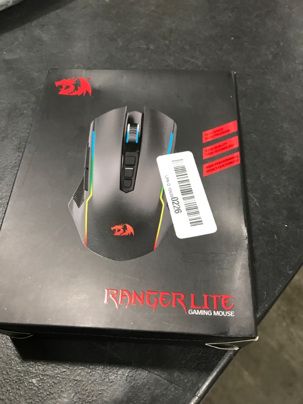 Photo 2 of Redragon Gaming Mouse, Wireless Mouse Gaming with RGB Backlit,8000 DPI,PC Gaming Mice with Fire Button, Macro Editing Programmable Mouse Gamer,70Hrs for Windows/Mac, Rechargeable, Black, M910-KS