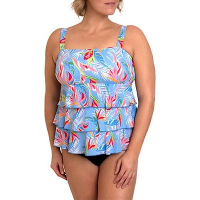 Photo 1 of 18W Blair Women's Fit 4 U Dawn 3-Tier Bandeau Mastectomy Top - Multi - 18W - Womens
