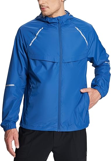 Photo 1 of BALEAF Men's Running Jackets Lightweight Quick Dry Windproof Workout Track Athletic Packable Zipper Size 3XL