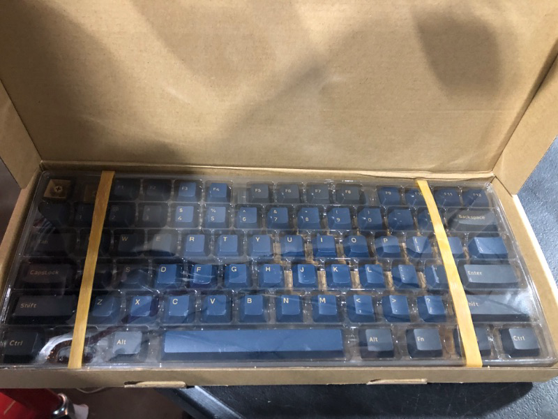 Photo 1 of Guffercty kred Blue Samurai PBT Keycaps Cherry Profile Dye Sublimation 170-Key Double Shot with 7u/6u Spacebar for 61/64/87/104/108 Cherry Mx Switches Mechanical Keyboard