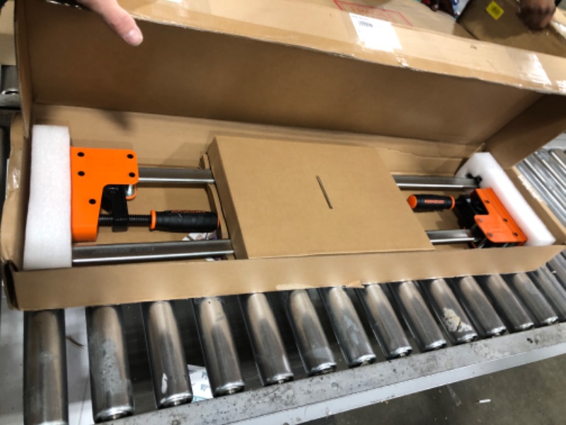 Photo 1 of Jorgensen 2-pack 30” Bar Clamp Set, 90° Parallel Clamp Cabinet Master, Steel Jaw Bar Clamp for Woodworking, 1500 lbs load Limited 30"