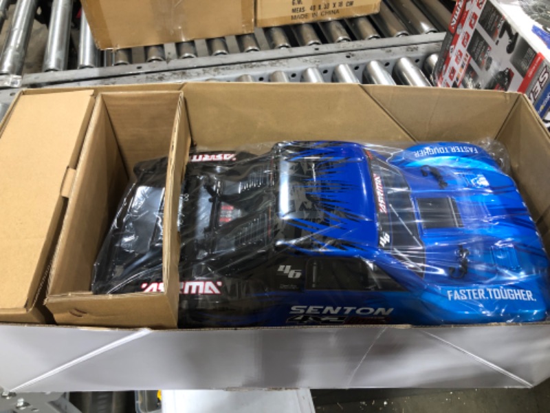 Photo 2 of ARRMA 1/10 SENTON 4X4 V3 3S BLX Brushless Short Course Truck RTR (Transmitter and Receiver Included, Batteries and Charger Required ), Blue, ARA4303V3T1(for Parts)