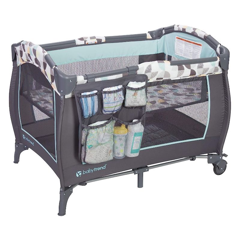 Photo 1 of Baby Trend Trend-E Nursery Center Playard, Doodle Dots
