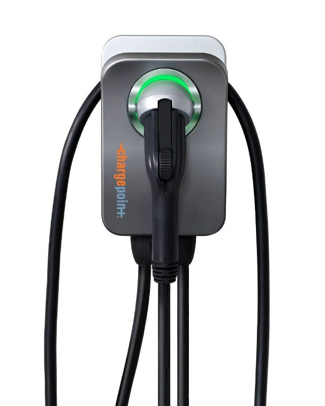 Photo 1 of ChargePoint Home Flex Level 2 WiFi Enabled 240 Volt NEMA 14-50 Plug Electric Vehicle EV Charger for Plug in or Hardwired Indoor Outdoor Setup w/Cable
