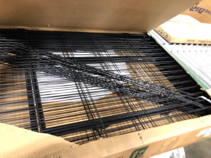Photo 1 of FXW Dog Playpen Outdoor, 8/16/24/32 Panels Dog Pen 24"/32"/40"/50" Height Dog Fence Exercise Pen with Doors for Large/Medium/Small Dogs, Pet Puppy Playpen for RV, Camping, Yard 08 Panels 40 inch