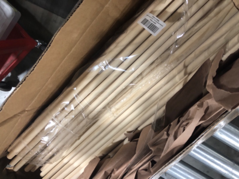 Photo 2 of Wood Dowels Wooden Dowel Rods for Crafts, 25PCS 1/2 x 24" Round Macrame Wooden Sticks for Crafting, Unfinished Hardwood Sticks for Arts and DIYers, Tiered Cake Support and Wedding Ribbon Wands 1/2"×24"-25PCS