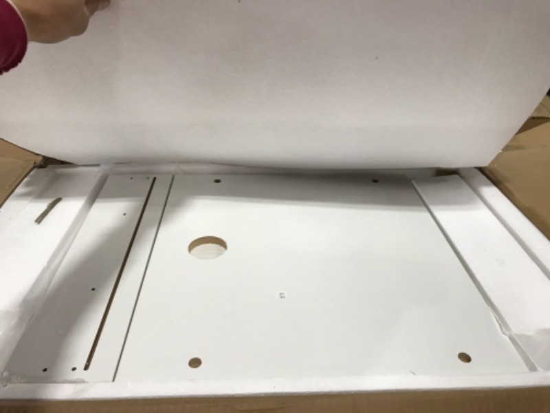 Photo 1 of 24 in. W x 20 in. D x 32 in. H Single Sink Bath Vanity in White with Ceramic Vessel Sink Top Chrome Faucet and Mirror
2 OF 2 MISSING SINK