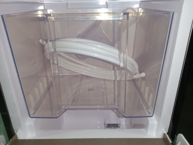 Photo 1 of Gevi Household V2.0 Countertop Nugget Ice Maker | Self Cleaning Pellet Ice Machine | Open and Pour Water Refill | Store Ice Up to 24 Hours | Stainless Steel Housing | Fits Under Wall Cabinet | White Handle - White Coffee