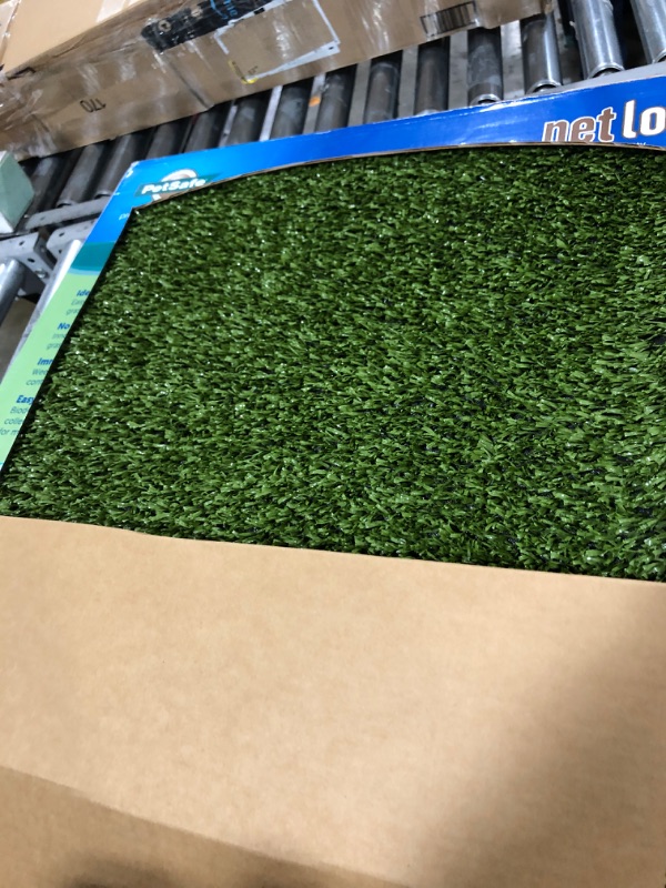 Photo 2 of PetSafe Pet Loo Portable Outdoor or Indoor Dog Potty - Reusable Dog Grass Pad with Tray - Alternative to Puppy Pad - Artificial Grass - Great for Apartments & Balconies - Easy to Clean Dog Potty Grass Medium