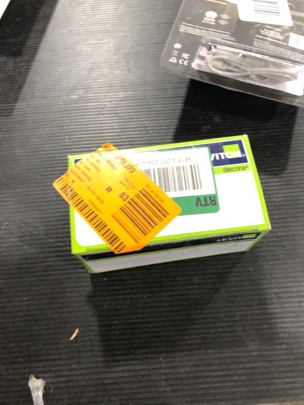 Photo 1 of Leviton DVS15-1LZ Decora Vacancy Motion Sensor In-Wall Switch, Manual-On, 15A, Single Pole, Multi-Way or Multi-Sensor, White with Ivory, Light Almond Faceplates