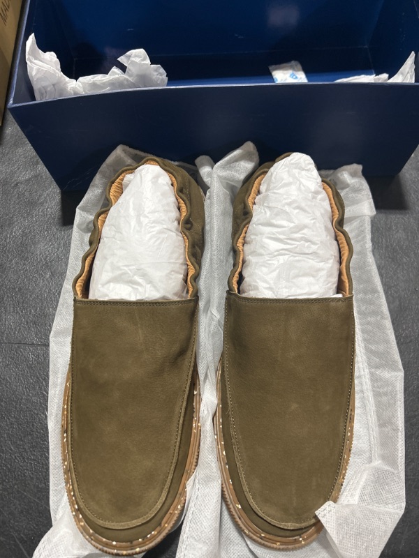 Photo 1 of ALIPASINM Mens Genuine Leather Casual Loafers Sneakers Slip-On Shoes 11
