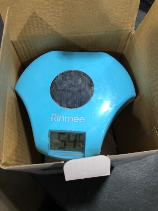 Photo 1 of RINMEE Solar Digital Pool Thermometer Floating, Large Easy-to-Read Screen Display and Bold Numbers, High Accuracy and Wide Measuring Range for Swimming Pool, Spa, Hot Tub, Ice Bath, Fish Pond