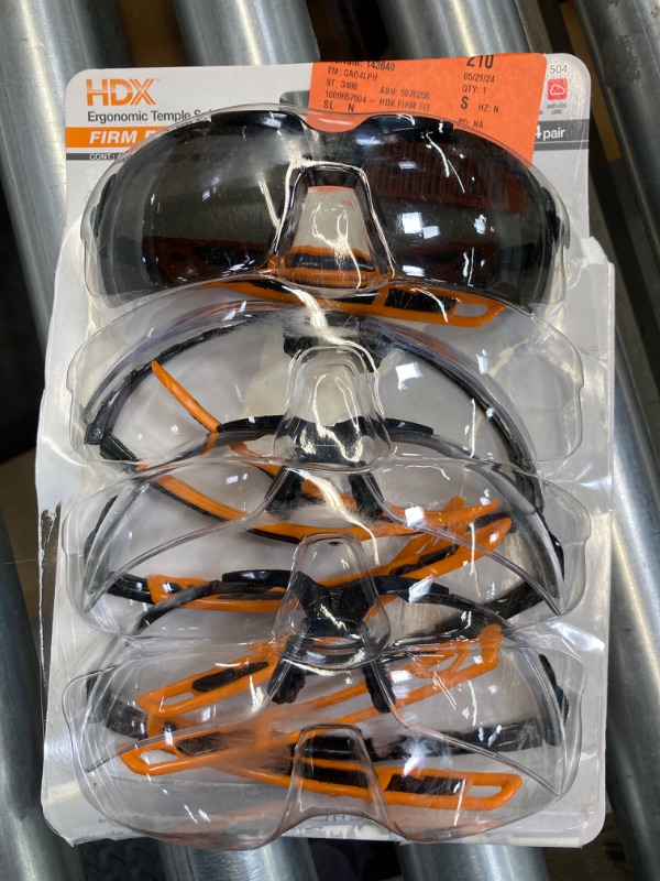 Photo 2 of HDX
Safety Glasses Clear plus Tinted (4-Pack)