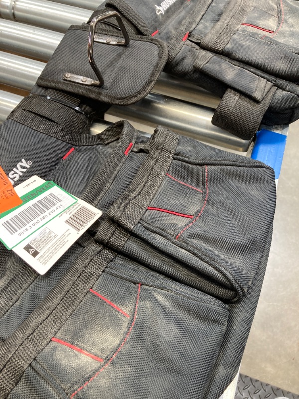 Photo 2 of 2-Bag 10-Pocket Black Contractor's Work Tool Belt