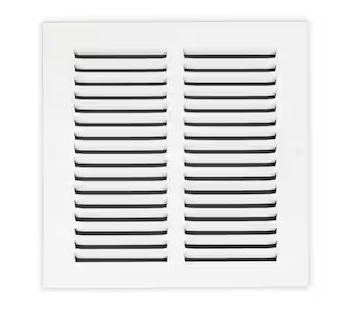 Photo 1 of (2 PACK) Everbilt
8 in. x 8 in. Steel Return Air Grille in White