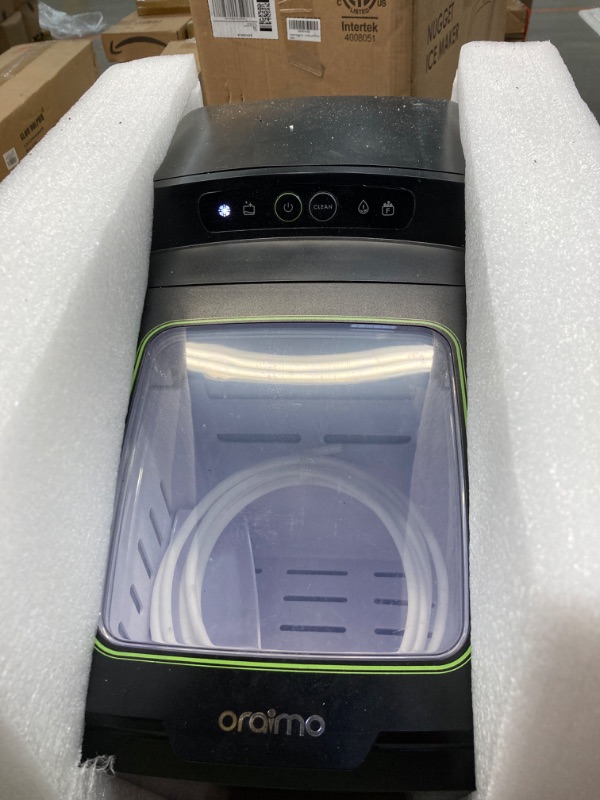 Photo 2 of ***USED, NEEDS CLEANED*** Oraimo Nugget Ice Maker, Ice Makers Countertop, 26 Lbs Chewable Ice per Day with 3Qt Water Reservoir, Self-Cleaning & Auto Water Refill, Sonic Pebble Ice Maker Machine for Party, RV, Home and Kitchen