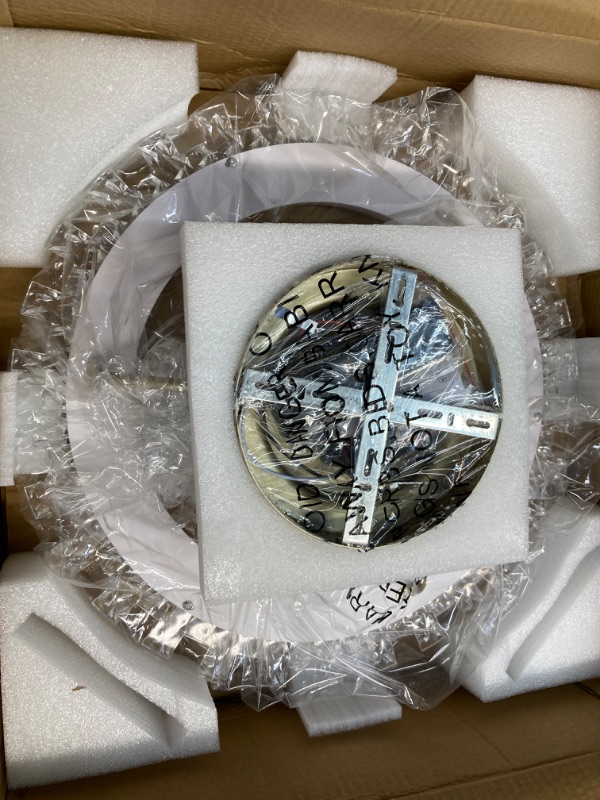 Photo 1 of Guang Shuo Modern Gold Ceiling Fans With Lights, Dimmable Flush Mount Low Profile Ceiling Fans with Remote Control,Indoor Smart Ceiling Fan With Light for Bedroom 19.7" Gold