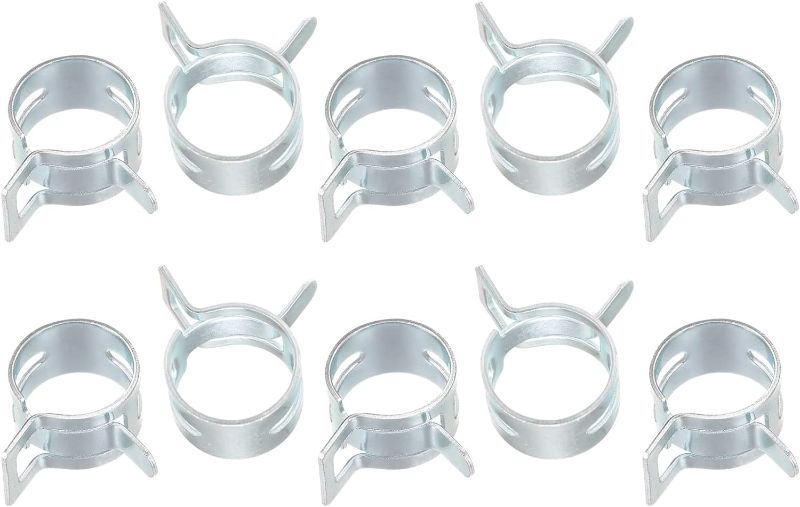 Photo 2 of 50pcs 14mm Spring Band Type Action Fuel/Silicone Vacuum Hose Pipe Clamp Low Pressure Air Clip Clamp, Zinc Plated
+
Hook