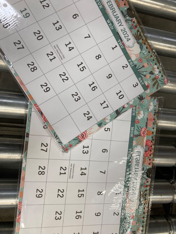 Photo 2 of (2 PACK) Wall Calendar 2024-2025 - Calendar 2024-2025, July 2024 - December 2025, 2024-2025 Calendar with Julian Dates, Twin-Wire Binding, 8.5" x 11" Small Calendar