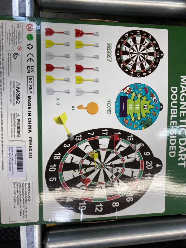 Photo 3 of Bennol 14 PCS Double-Sided Magnetic Dart Board Toys for Kids Boys, Kids Dart Board Toys Gifts for 3 4 5 6 7 8 9 10 11 12 Year Old Boys Kids, Indoor & Sport Outdoor Party Play Game Toys Birthday Gifts