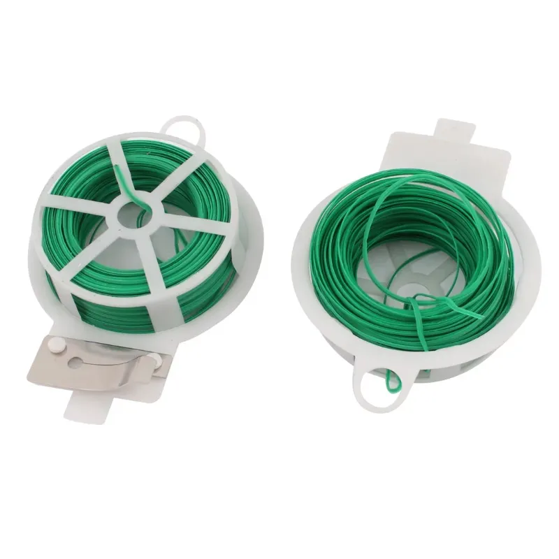 Photo 1 of 
Unique Bargains 30Meters 98Ft Flexible Twist Tie Reel Plant Tie-Line Spool Green 2pc