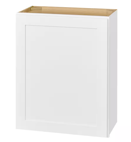 Photo 1 of 
Hampton Bay
Avondale 24 in. W x 12 in. D x 30 in. H Ready to Assemble Plywood Shaker Wall Kitchen Cabinet in Alpine White