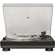 Photo 1 of Crosley C100BT-BK Belt-Drive Bluetooth Turntable Record Player with Adjustable Counterweight, Black
