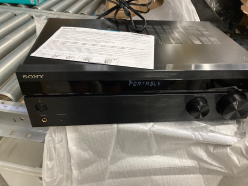 Photo 3 of ***DOES NOT POWER ON, FOR PARTS*** Sony STRDH190 2-ch Home Stereo Receiver with Phono Inputs & Bluetooth Black Stereo Receiver Receiver