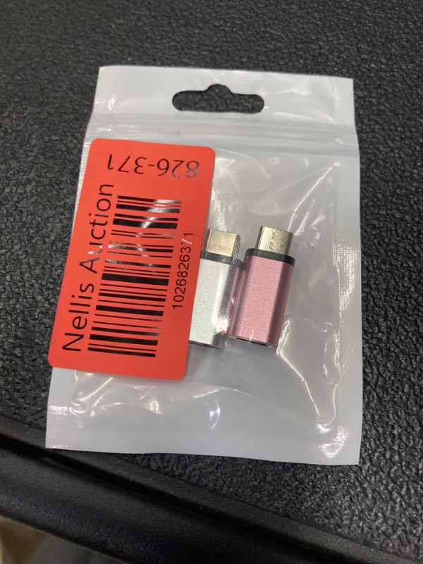 Photo 2 of for Lightning Female to USB C Male Adapter USB Type C Charger Connector Compatible with iPhone 15/15 Pro/15 Pro Max/15 Plus iPad Air Google Pixel Charging Data Transmission Pink+Silver