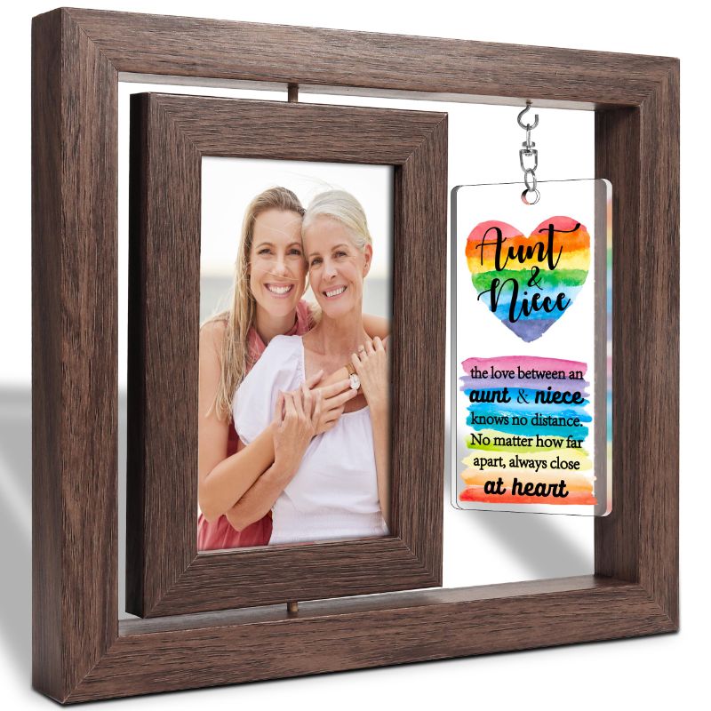 Photo 1 of *BUNDLE ITEMS 2 PACK* Aunt Picture Frame Gifts from Niece Nephew - Thank You Gifts for Aunt, Auntie Photo Frame Gift, Aunt Mothers Day Gifts, Birthday Gifts for Aunt, Best Auntie Ever Gifts Aunt Niece