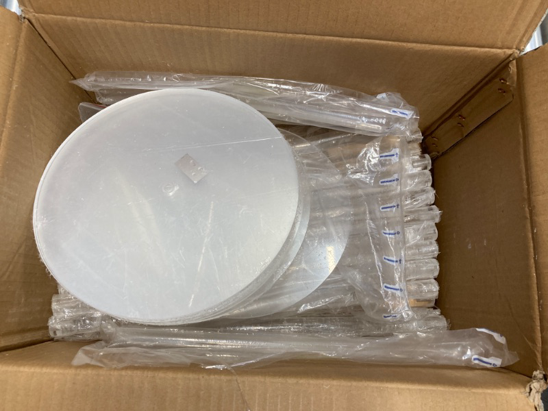 Photo 1 of 10 PCS Acrylic Clear Vases, Wedding Centerpieces for Tables, 31.5" Tall Flower Stand, Bulk Geometric Acrylic Flower Vases, Round Clear Vase for Engagement, Birthday Party, Home Decor 10 31.5" Tall