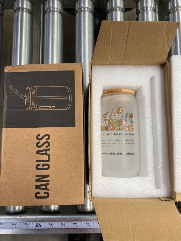 Photo 1 of *BUNDLE ITEMS 2 PACK* Thank You Gifts for Women - Chaos Coordinator Gifts, Coworker Gifts - Administrative Professional Day Gifts for Boss, Coworker, Manager, Office, Teacher, Nurse - Teacher Appreciation Gifts - Can Glass
