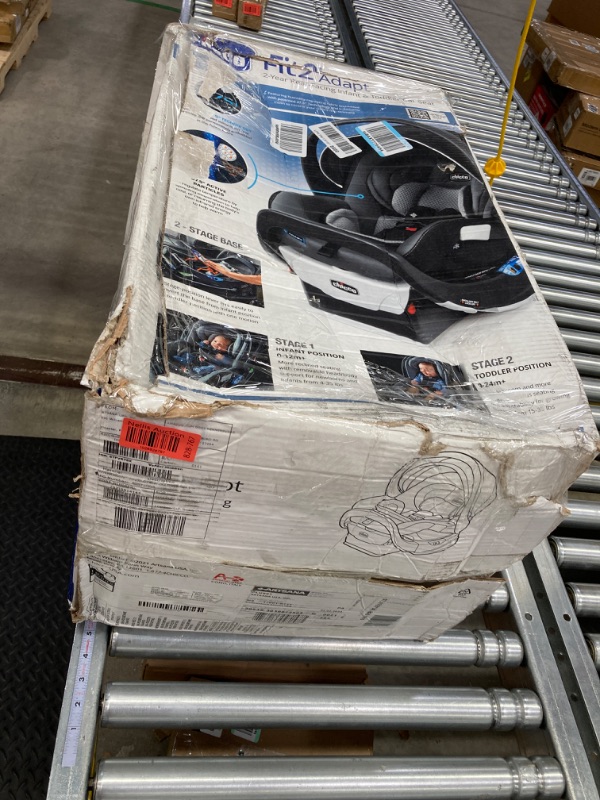 Photo 1 of Chicco Fit2® Adapt Infant and Toddler Car Seat and Base, Rear-Facing Seat for Infants and Toddlers 4-35 lbs., Includes Infant Head and Body Support, Compatible with Chicco Strollers | Ember/Black Ember Fit2 Adapt