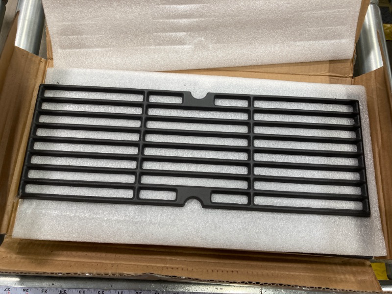 Photo 2 of Uniflasy 18 Inch Grill Cooking Grates for Charbroil Performance 463244819 6 Burner Cart/Cabinet Liquid Propane Gas Grill, 6-Burner Cast Iron Cooking Grids Grill Replacement Parts cast iron For Charbroil performance 6 burner