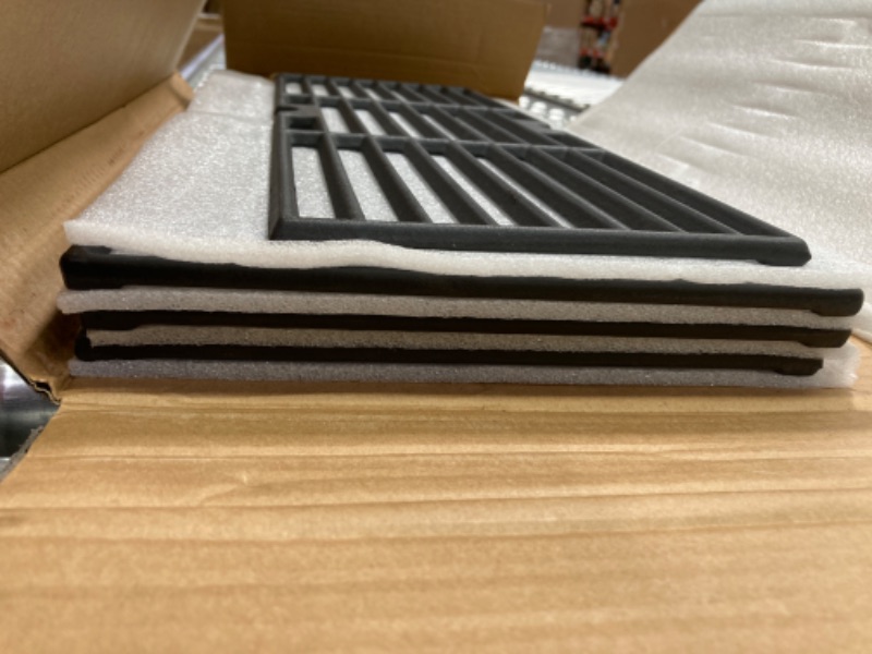 Photo 3 of Uniflasy 18 Inch Grill Cooking Grates for Charbroil Performance 463244819 6 Burner Cart/Cabinet Liquid Propane Gas Grill, 6-Burner Cast Iron Cooking Grids Grill Replacement Parts cast iron For Charbroil performance 6 burner