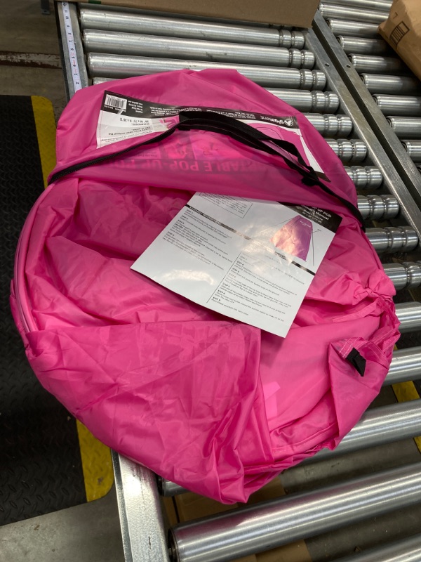 Photo 1 of GigaTent Pop Up Pod Changing Room Privacy Tent – Instant Portable Outdoor Shower Tent, Camp Toilet, Rain Shelter for Camping & Beach – Lightweight & Sturdy, Easy Set Up, Foldable Pink