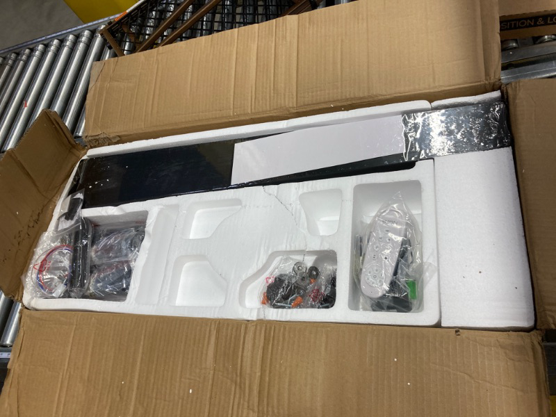 Photo 1 of POCHFAN 72 inch Large Ceiling Fans with Lights and Remote Control, Modern Black Ceiling fan with 9 Wooden Blades for Kitchen Living Room Patio, Quiet DC Reversible Motor,Dimmable,6 Speed 72 inch Black