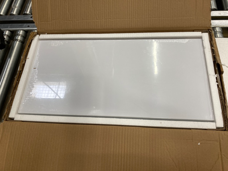 Photo 1 of 23.6" L x 11.8" D x 2" T Wall Mounted White Floating Shelves Set of 2, 12 inch Wide Deep Picture Display Shelf for for Bedroom, Bathroom, Living Room and Kitchen White 24" 2 PCS