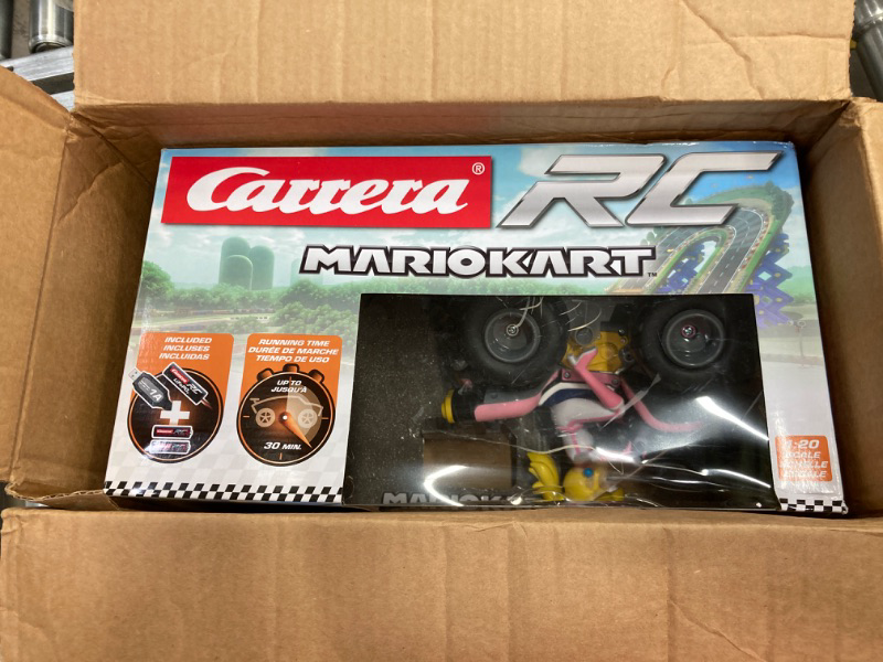 Photo 2 of Carrera RC Nintendo Mario Kart 2.4 GHz Radio Remote Control Toy Car Vehicle - Peach Quad Mario Kart Quad - Princess Peach