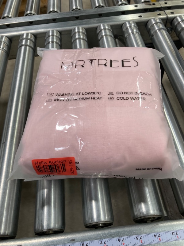 Photo 2 of *BUNDLE ITEMS 2 PACK* MRTREES Sheer Curtains Pink 84 inches Long Sheers Girls Room Nursery Transparent Voile Curtain Panel Bedroom Rod Pocket Window Treatment Set 2 Panels Living Room Sliding Glass Door Pink 54"Wx84"L