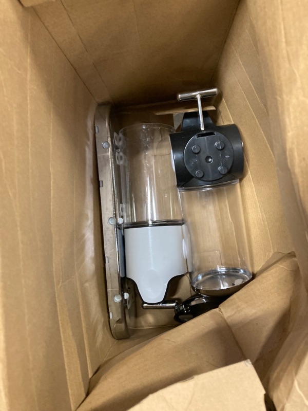 Photo 1 of 3 in 1 Chamber Wall Mounted Bathroom Shower Pump Dispenser and Organizer,with Waterproof Label-Holds Shampoo,Conditioner,Shower Gel,for Bathroom Hotel,Non-drilled Wall Distributor(Colourless) 3 Colourless