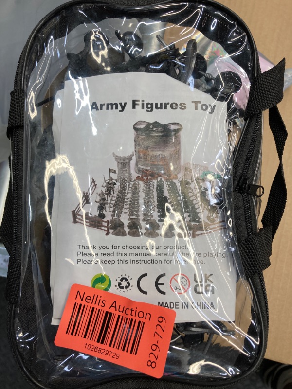 Photo 2 of kramow 109 PCS Medieval Knights Toys, Ancient Soldier Figures Toy, Army Men Playset, Plastic Military Figures Toy with Storage Bag, Army Action Figure Toys Military Base Set for Boys Girls Kids 3+