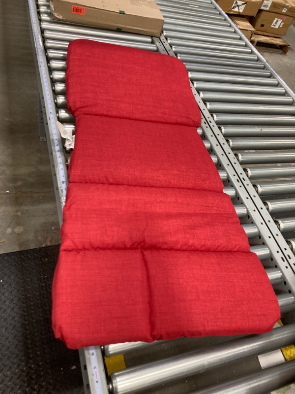 Photo 2 of  red , red ..Arden Selections Outdoor Adirondack Cushion 17 x 20, Ruby Red Leala Ruby Red Leala Standard Adirondack