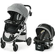 Photo 1 of Graco Modes Nest Travel System, Includes Baby Stroller with Height Adjustable Reversible Seat, Pram Mode, Lightweight Aluminum Frame and 