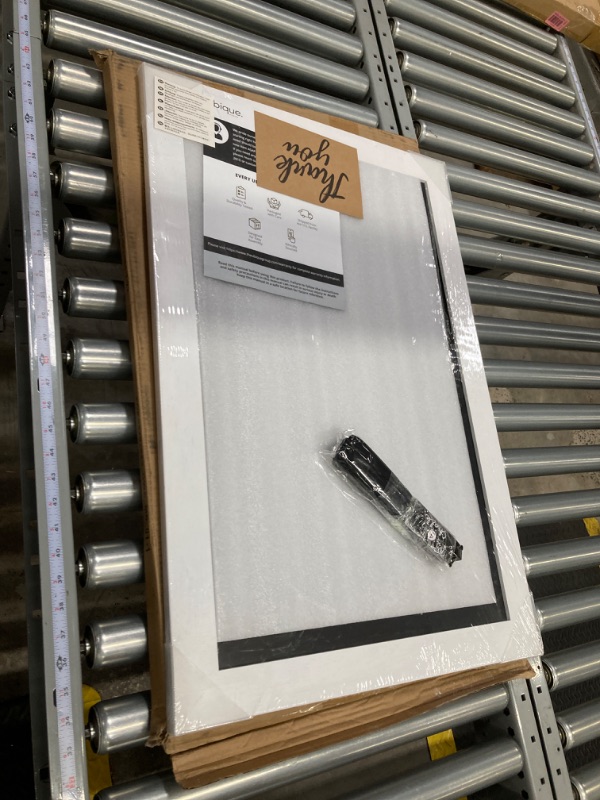 Photo 1 of HBCY Creations Rustic Solid White Magnetic Wall Chalkboard, Extra Large Size 20" x 30", Framed Decorative Chalkboard - Great for Kitchen Decor, Weddings, Restaurant Menus and More! (20" x 30") 7 - Solid White 20 x 30 Inch