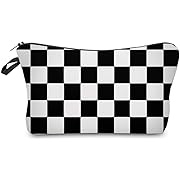 Photo 1 of 3 pack Deanfun Cosmetic Bag for Women, Black White Lattice Waterproof Makeup Bags Roomy Toiletry Pouch Travel Accessories Gifts (51782)