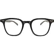 Photo 1 of 2 pack clear Lens Glasses for Women Men Retro Wood Grain Large Frame Blue Light Blocking Eyeglasses