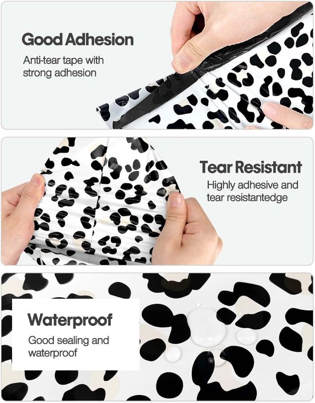Photo 1 of Pack of 2 Thank You Poly Mailers Leopard Shipping Bag with Self Sealing, Medium Mailing Bags for Small Business - Shipping Envelopes for Clothing, 10x13 IN, 100pack
