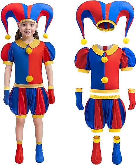 Photo 1 of Kids Costumes Set Circus Cosplay Costume Hallowen Birthday Party With Gloves Hat For Boys girls
