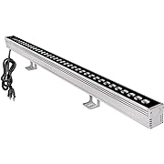 Photo 1 of  Wall Washer LED Lights, 5000K Daylight White Wall Wash Lighting, 3.2ft/40,120V LED Light Bar, IP65 Waterproof Outdoor/Indoor Plug in Stage Light Bar for Landscape, Room, Display Art